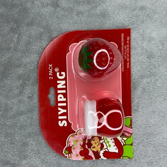 Strawberry Lip Balm 2 Pack - Red - Picture 3 of 4